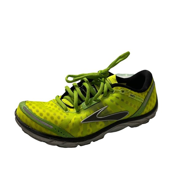 Brooks Women's Neon Yellow Pure Connect Sneakers Running Shoes Size 6 - Picture 2 of 11